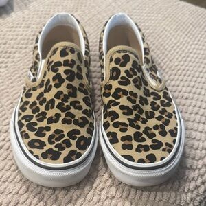 Vans Leopard Print Slip-On Sneakers